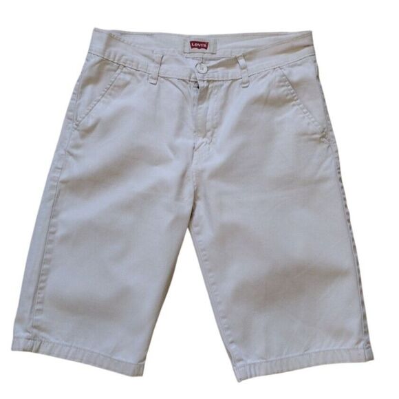Levis Shorts Bermuda Man 18R Beige Mid Rise Cotton Blend‎ Size Inseam 11" Travel - Picture 1 of 7